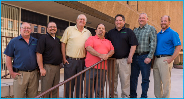 PeopleService Region Managers (l to r): Herb Krueger, Greg Stang, Duane Grashorn, Dennis White, Steve Robinette, Paul Christensen and Steve Guthrie.