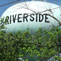 Riverside water tower
