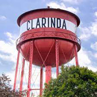Clarinda water tower